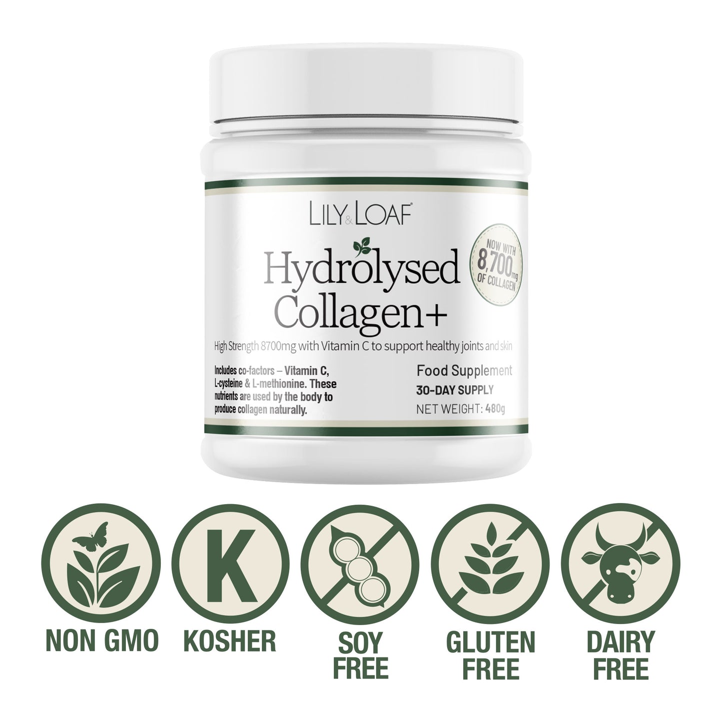 Hydrolysed Collagen + 8,700mg (High Strength)