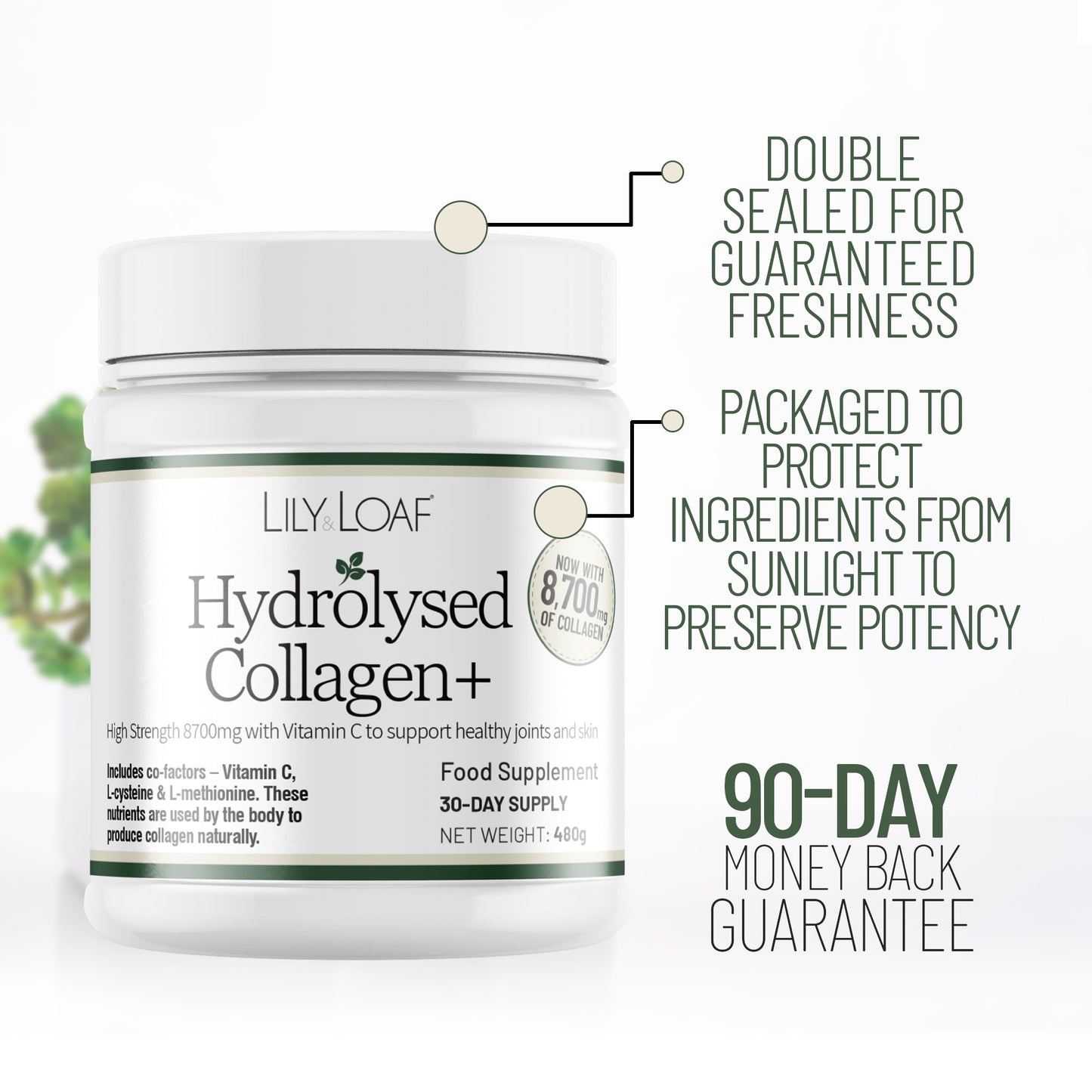 Hydrolysed Collagen + 8,700mg (High Strength)