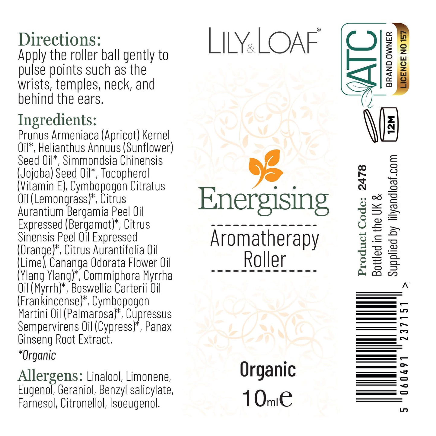 Energising Aromatherapy Rollerball