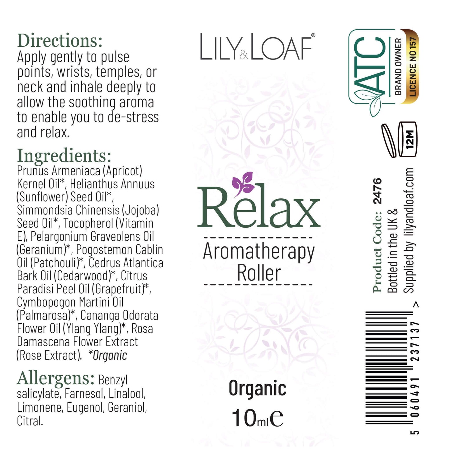 Relax Aromatherapy Rollerball