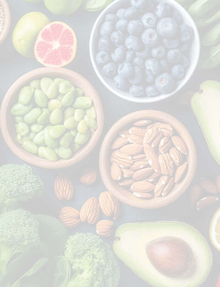 Antioxidant foods such as blueberries, nuts and seeds