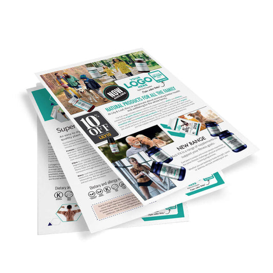 A5 branded leaflet for Trade Accounts utilising private labelling to purchase