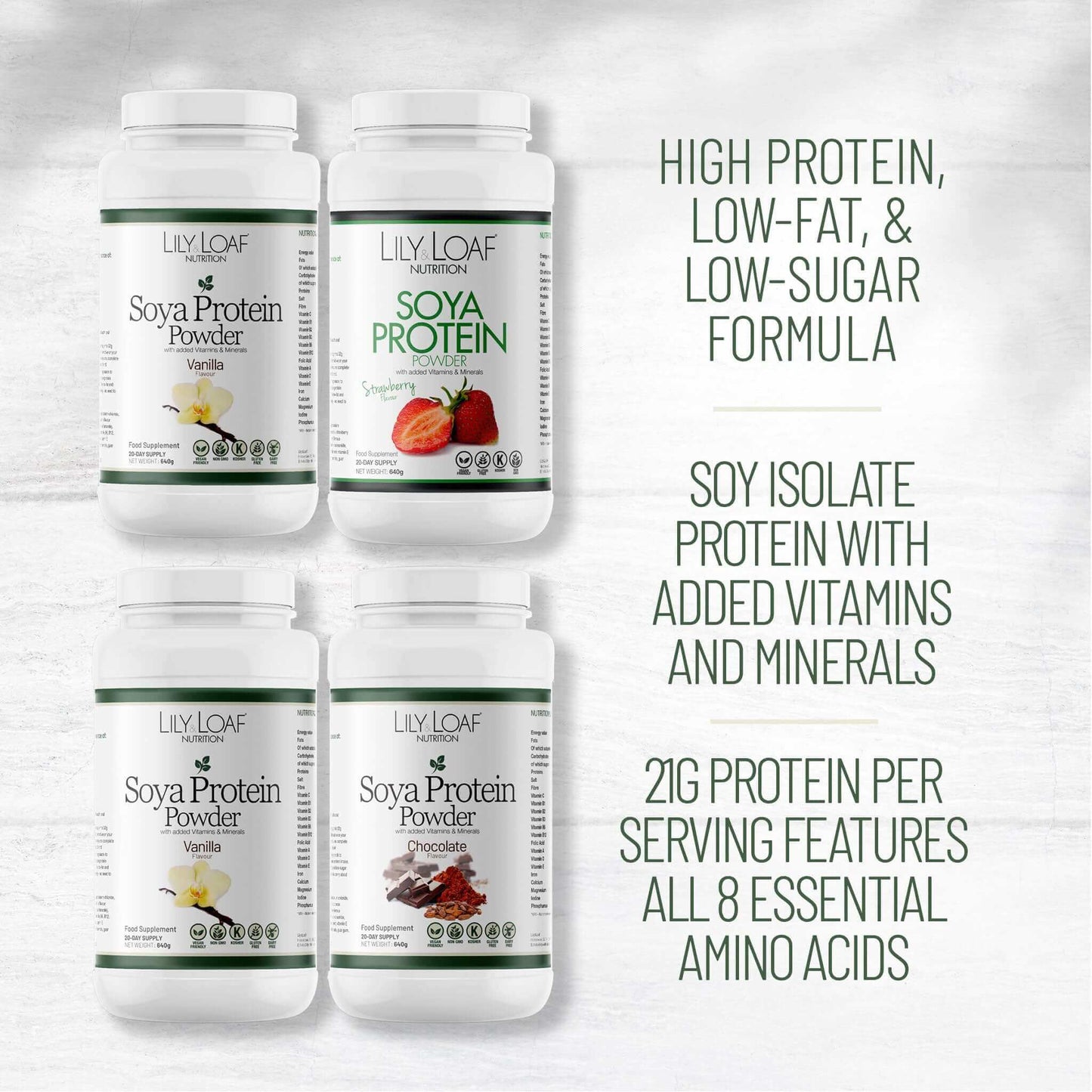 4 flavours of Soya Protein facts and benefits information