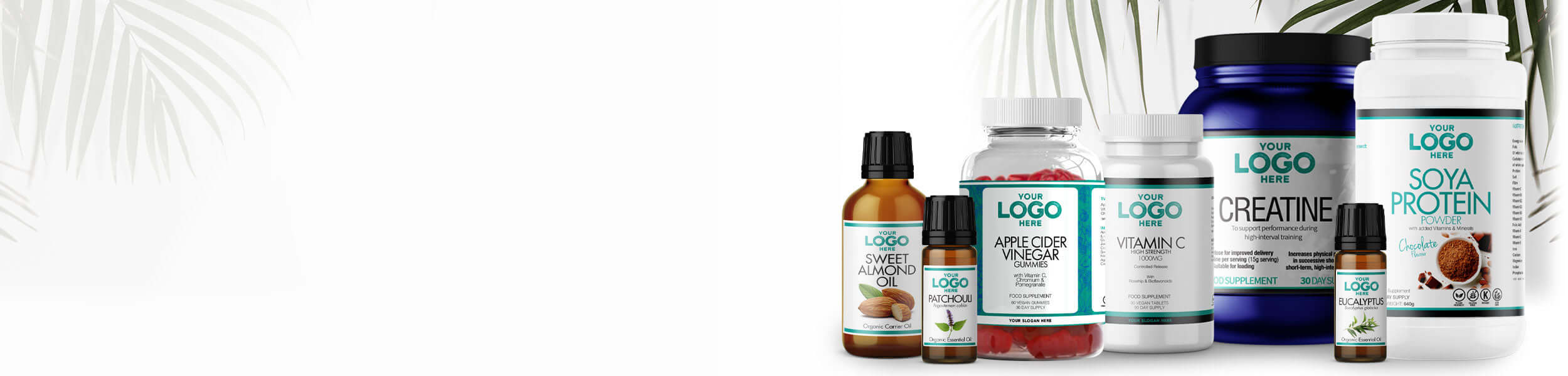 A selection of products available through Private Label