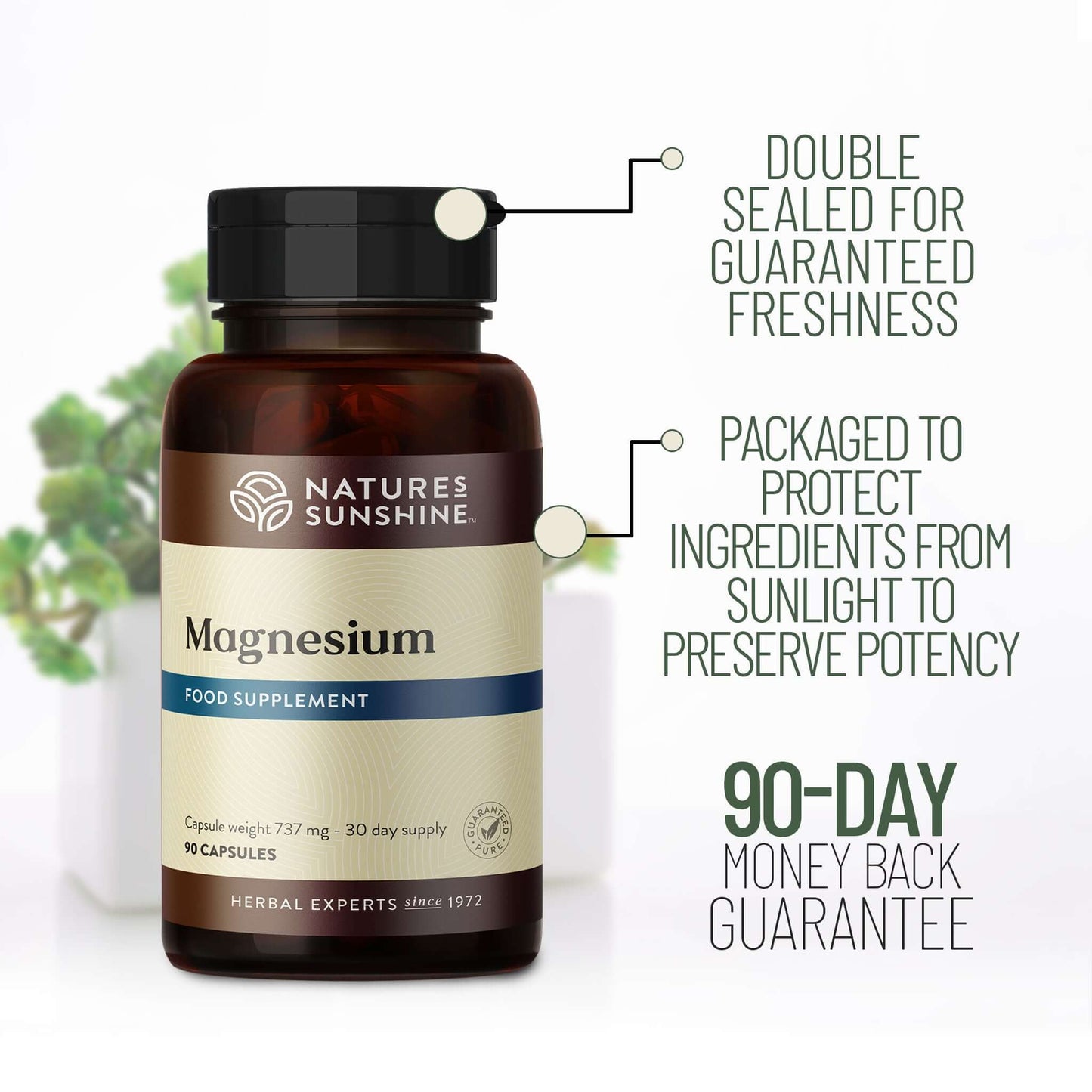 Magnesium 90-day money back guarantee