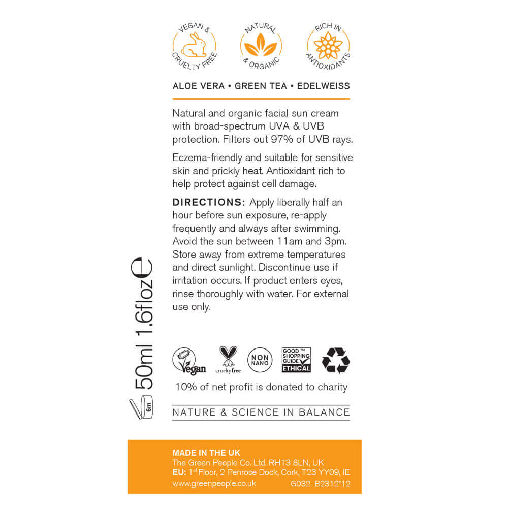 Scent Free Facial Sun Cream