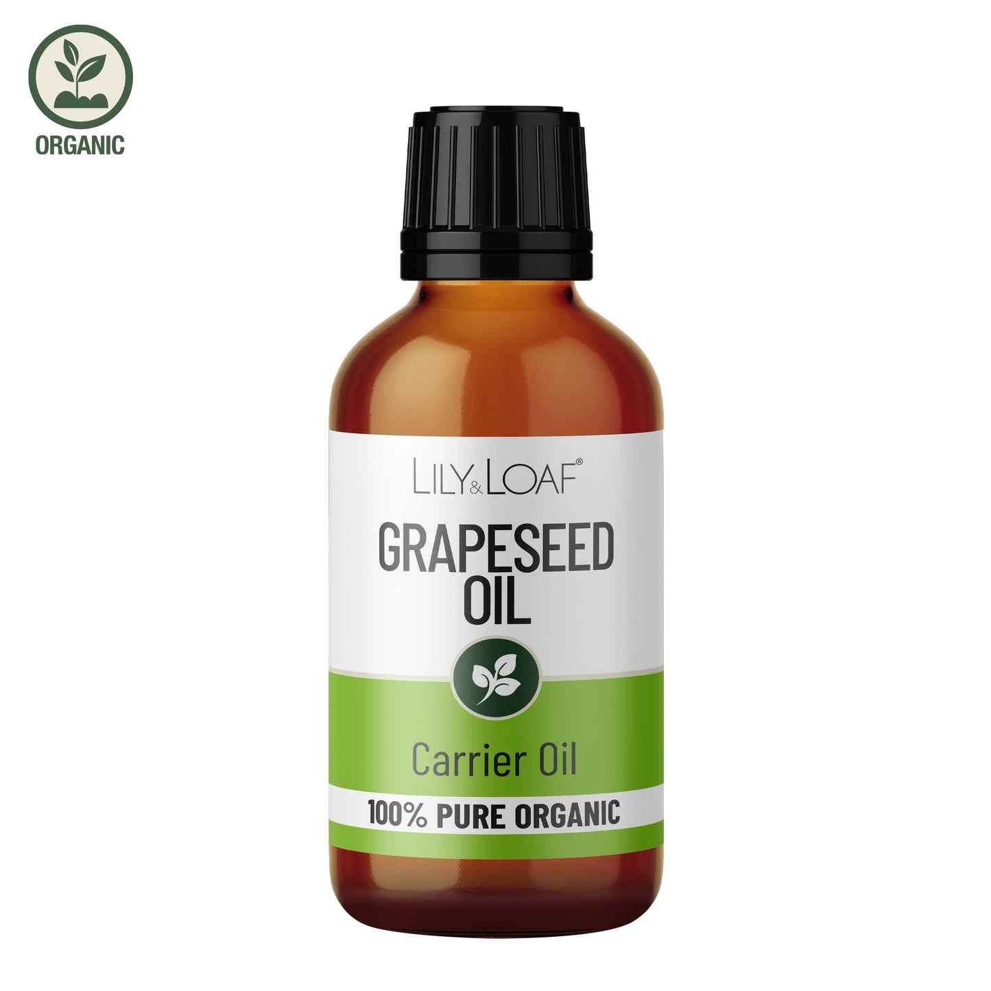 Lily and Loaf - Grapeseed Organic Carrier Oil 50ml - Carrier Oil