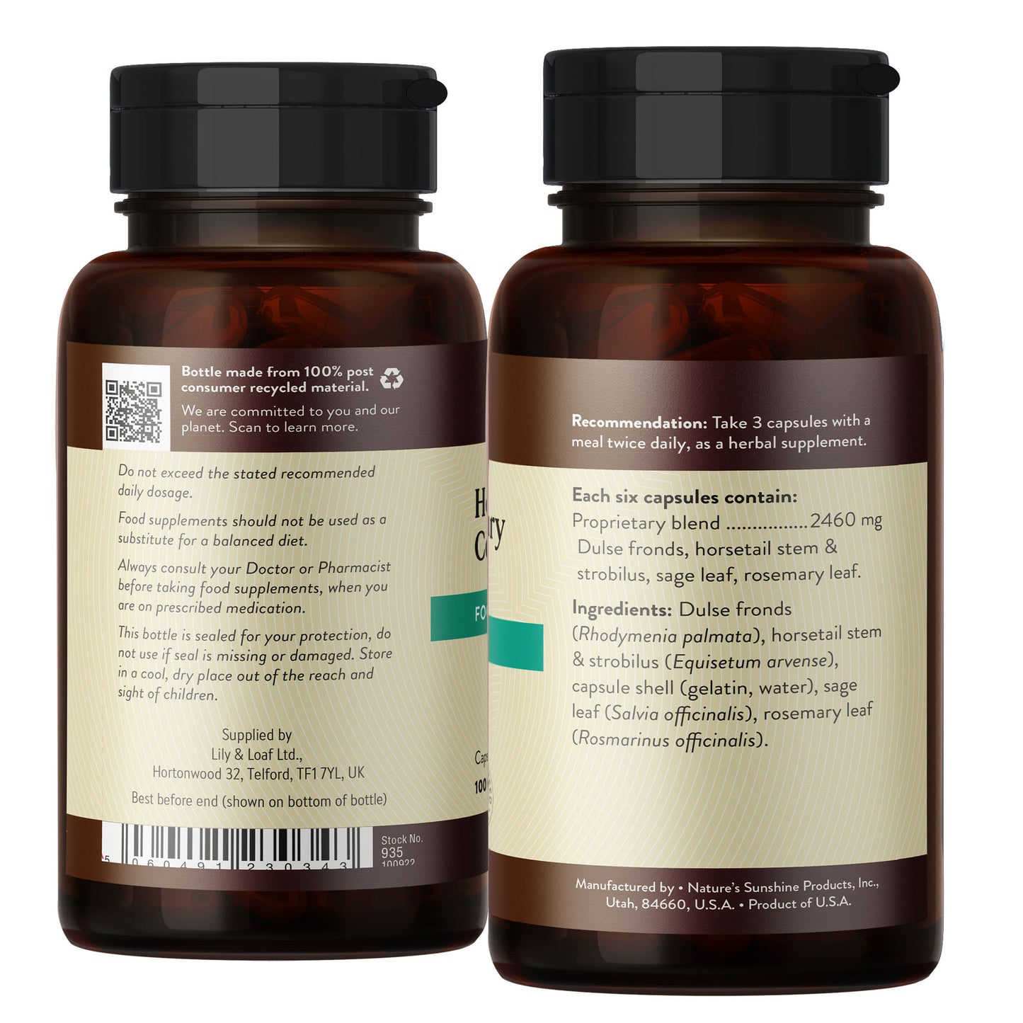 Natures Sunshine - Horsetail & Rosemary Combination - Capsule