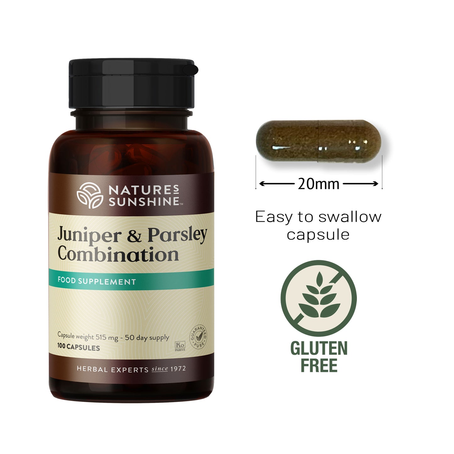 Natures Sunshine - Juniper and Parsley Combination - Capsule