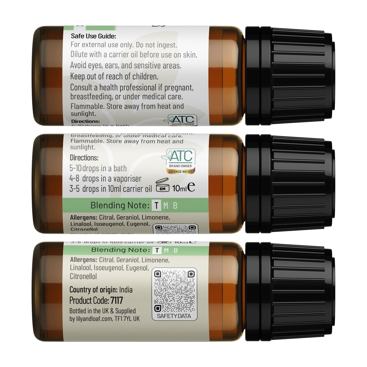 Lily & Loaf - Lemongrass 10ml (Organic) - Essential Oil