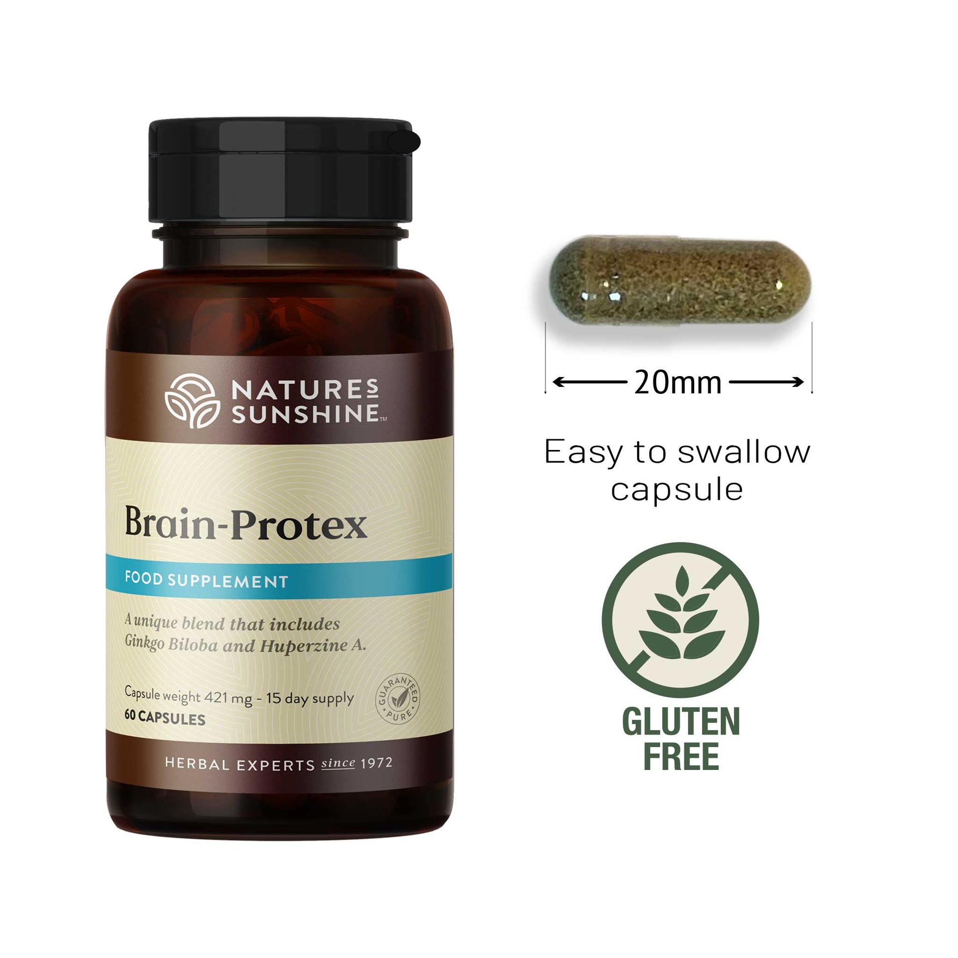 Brain Protex with Huperzine 90 day money back guarantee