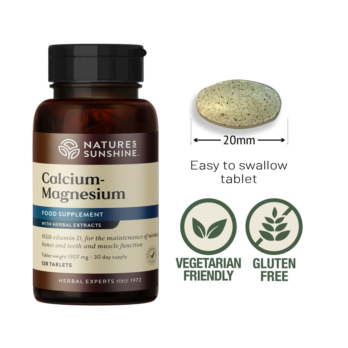 Calcium-Magnesium supplement  90-day money back guarantee