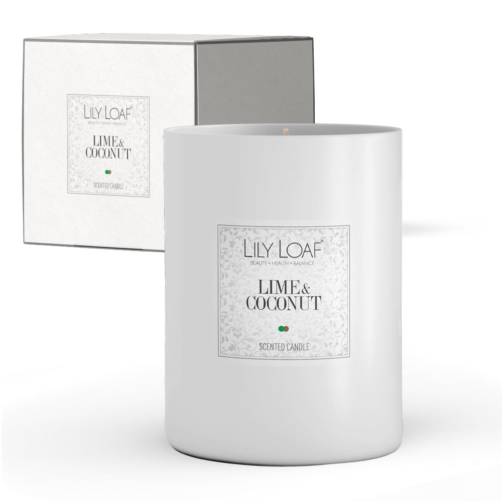 Lime & Coconut Soy Wax Candle with gift box