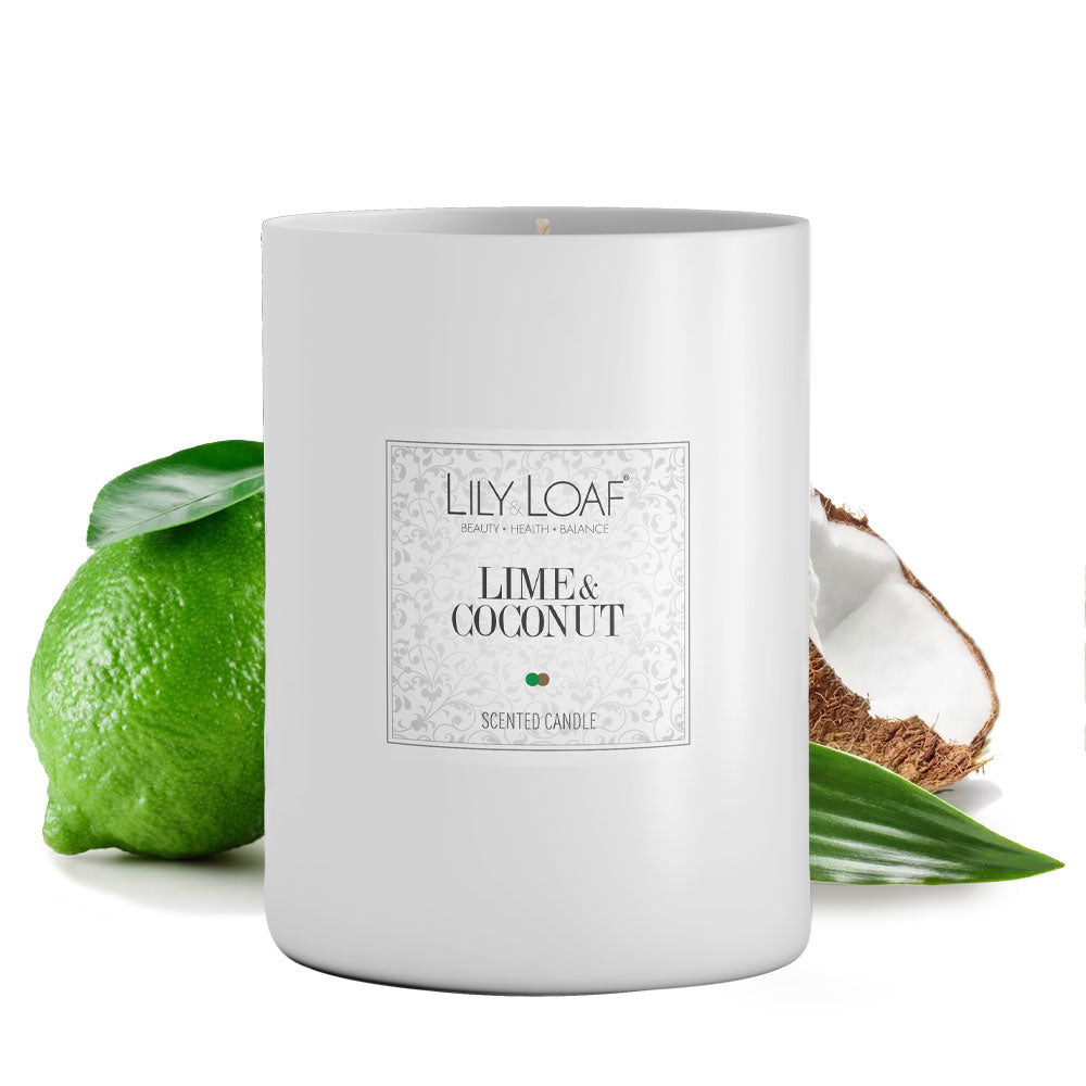 Lime & Coconut Soy Wax Candle ingredients behind