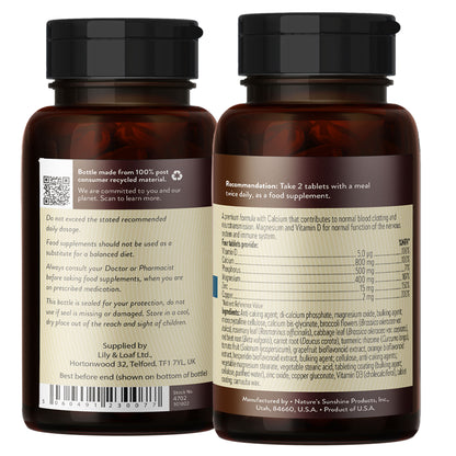 Calcium-Magnesium supplement label information