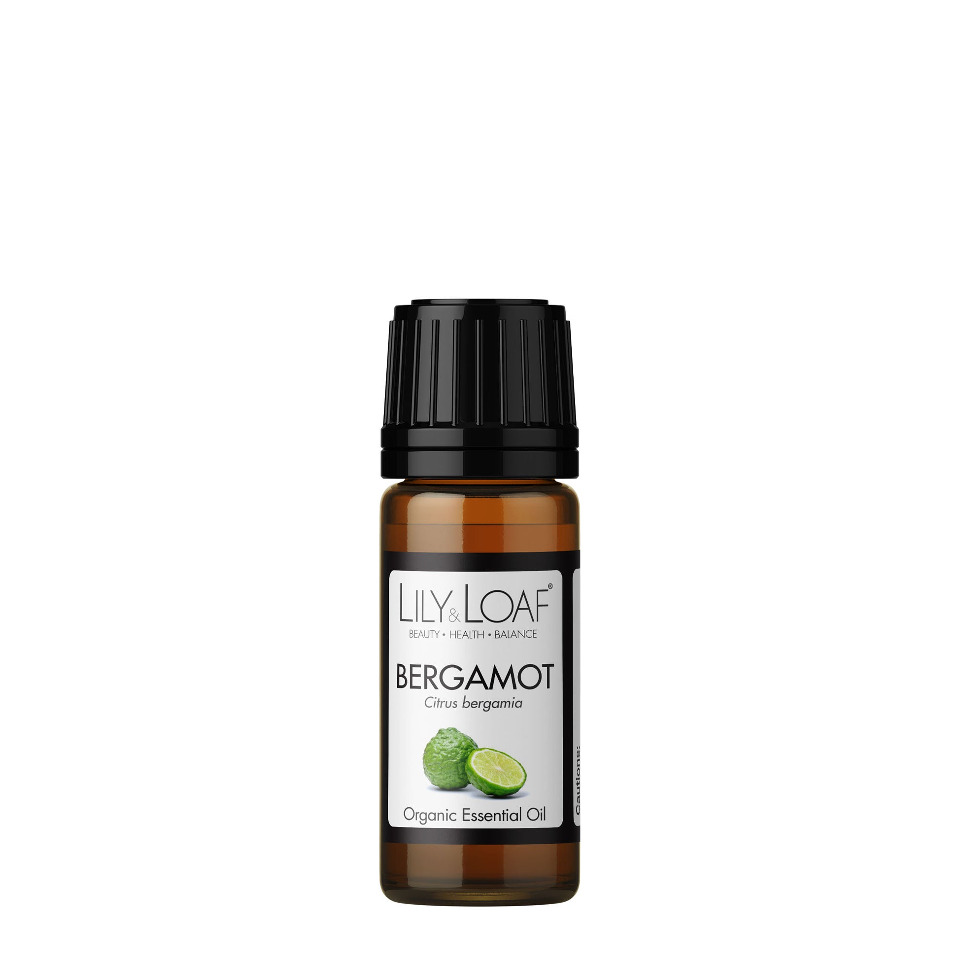 Glass Amber Bottle of Lily & Loaf Bergamot Organic, relaxing and uplifting Essential Oil