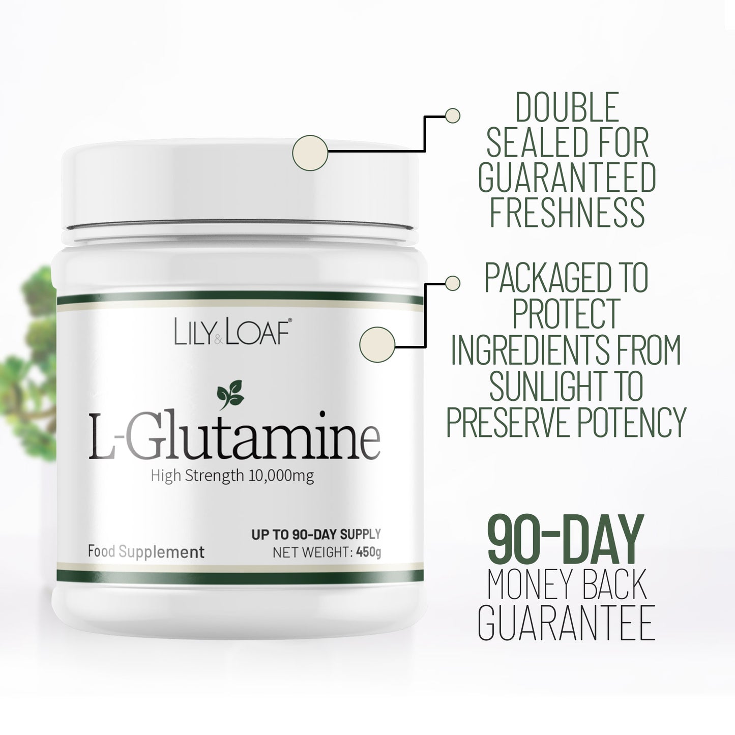 L-Glutamine 10,000mg (High Strength)