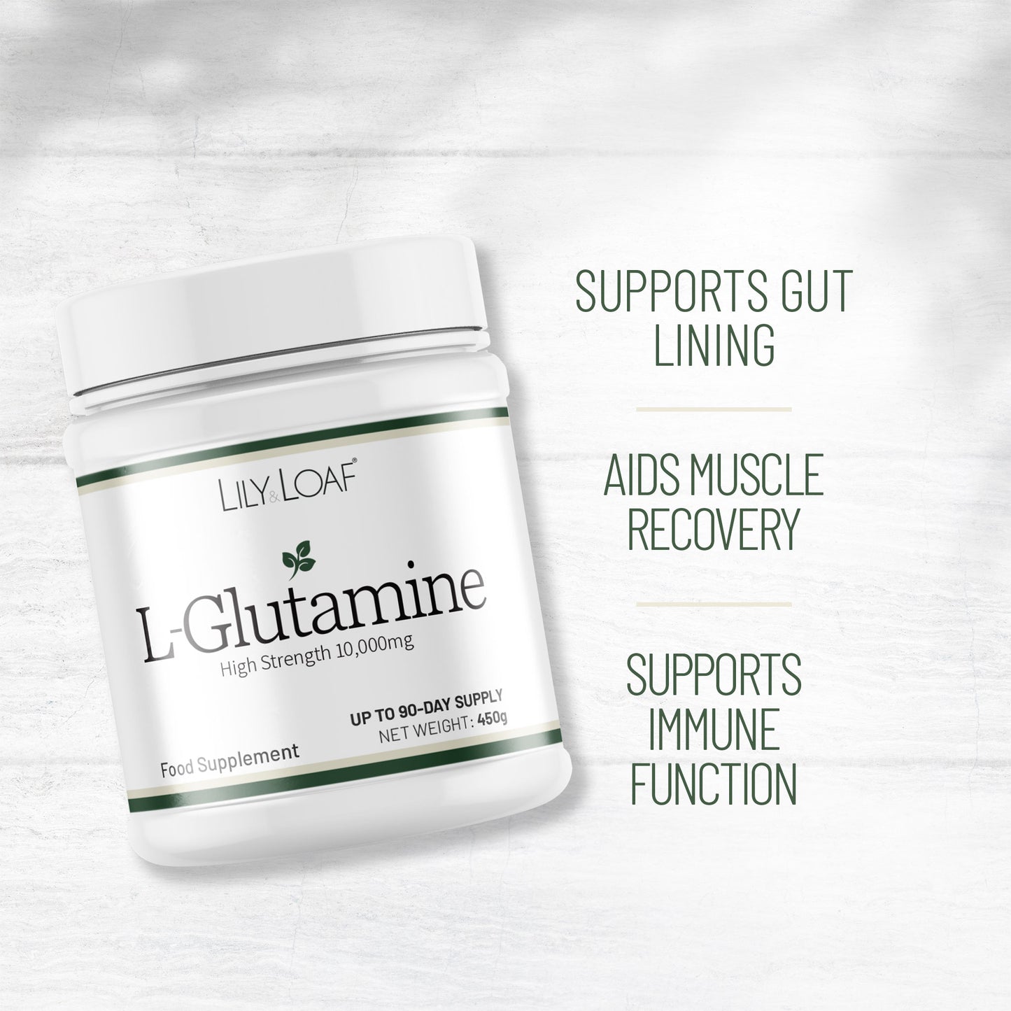 L-Glutamine 10,000mg (High Strength)