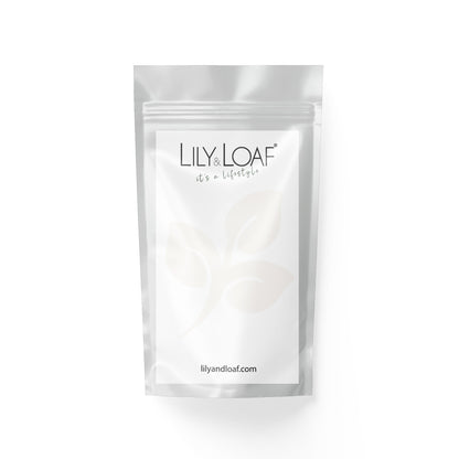 Lily Loaf food supplement sample package on a white background