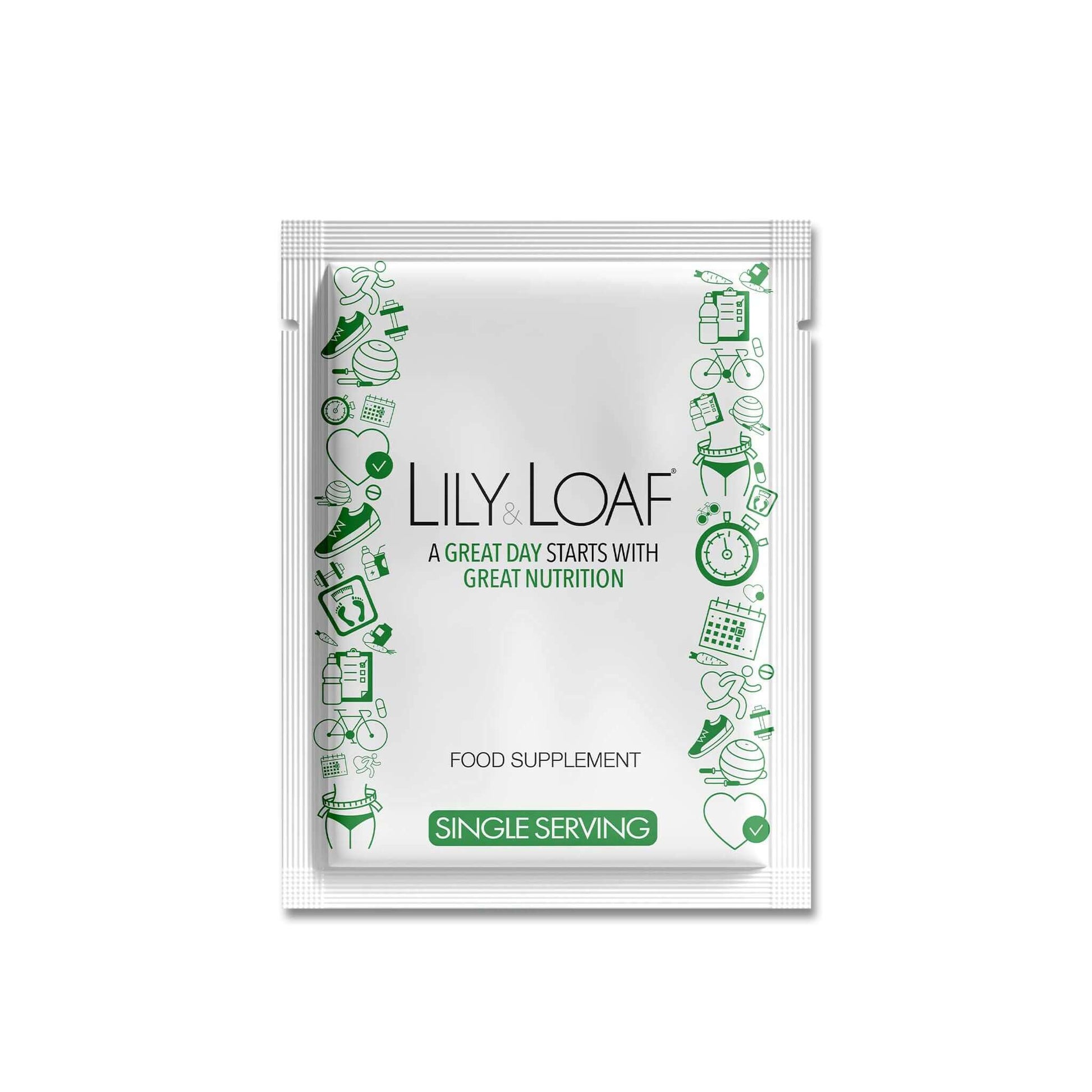 Lily Loaf food supplement package on a white background