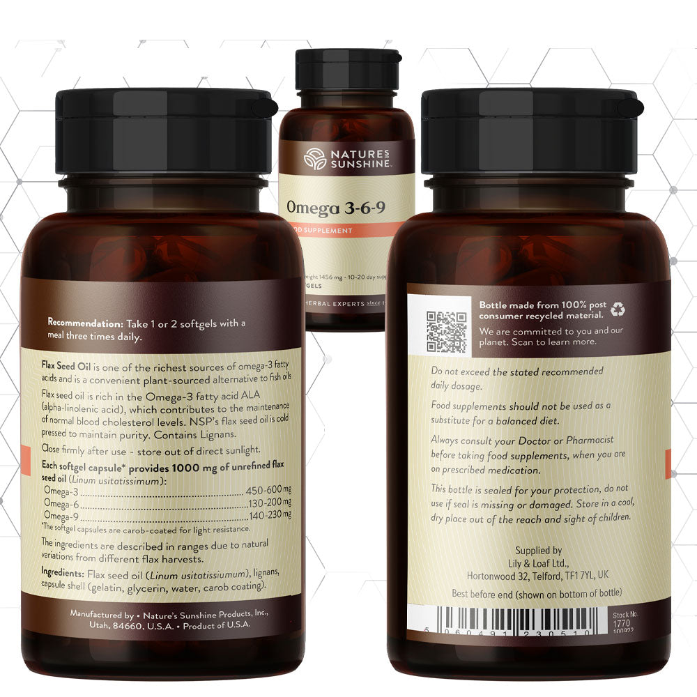 Omega 3-6-9 - Flax Seed Oil