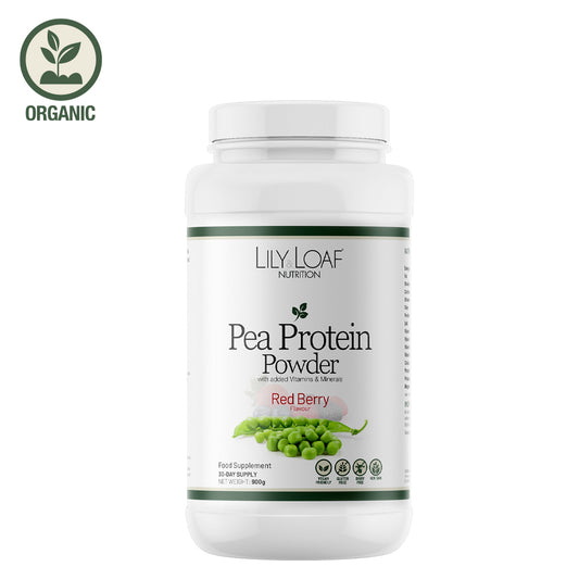Lily & Loaf Red Berry Pea Protein Powder - Front