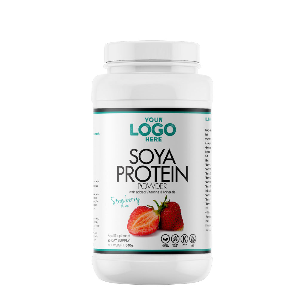 Private Label Soya Protein+ With Vitamins & Minerals Strawberry Flavour