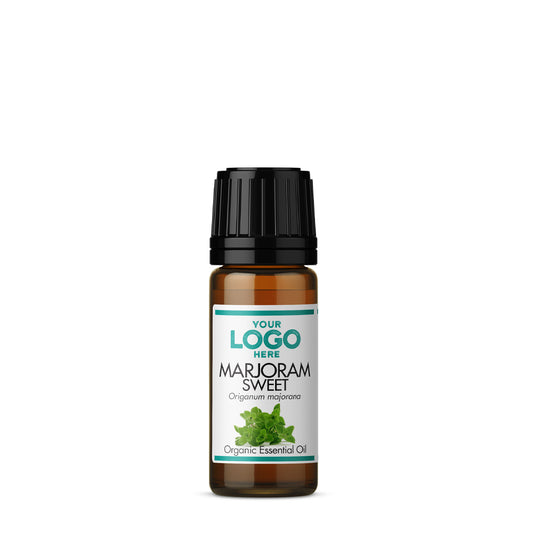 Private Label Marjoram (Sweet) Organic Essential Oil - Front