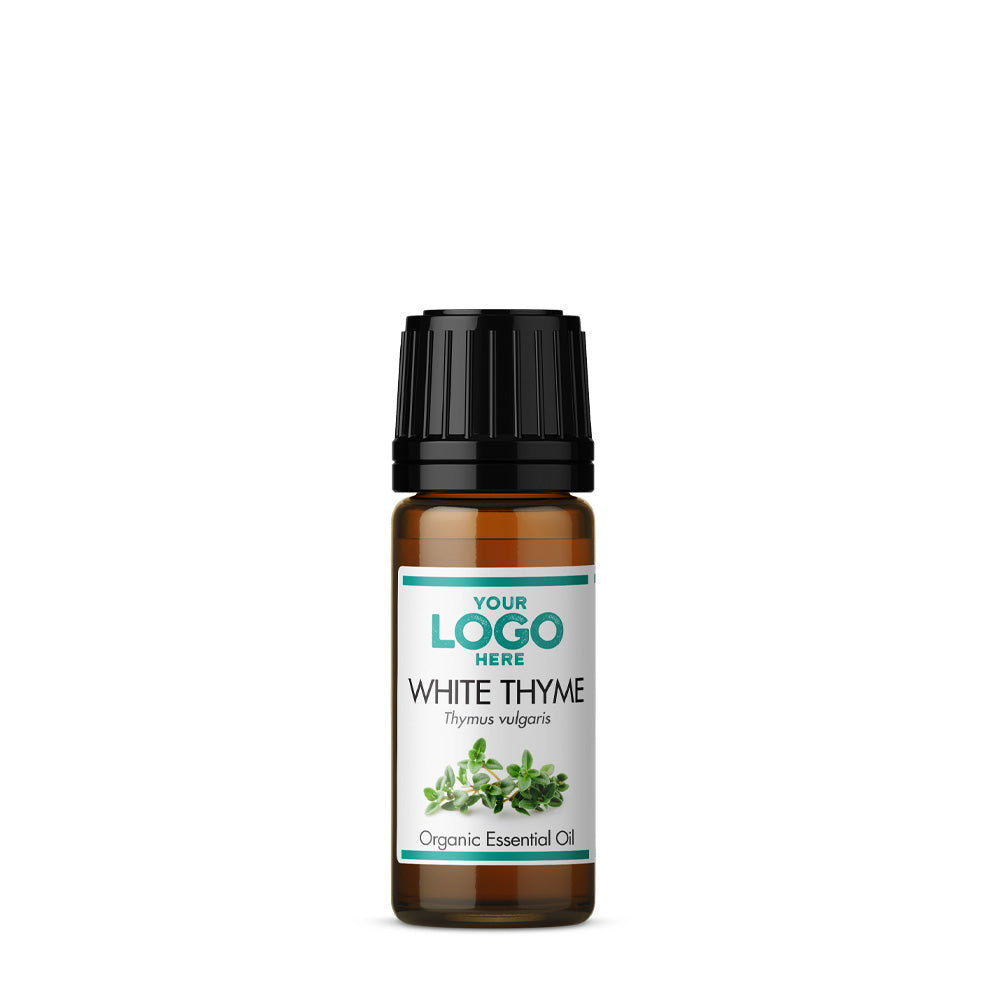 Private Label Thyme (White) Organic Essential Oil - Front