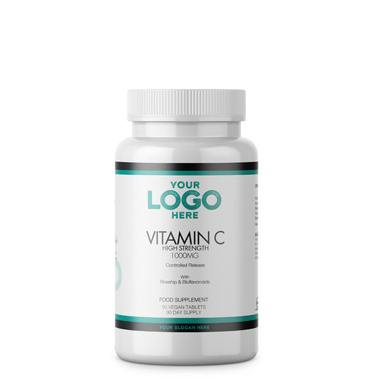 Private Label Vitamin C High Strength 1000mg - Front