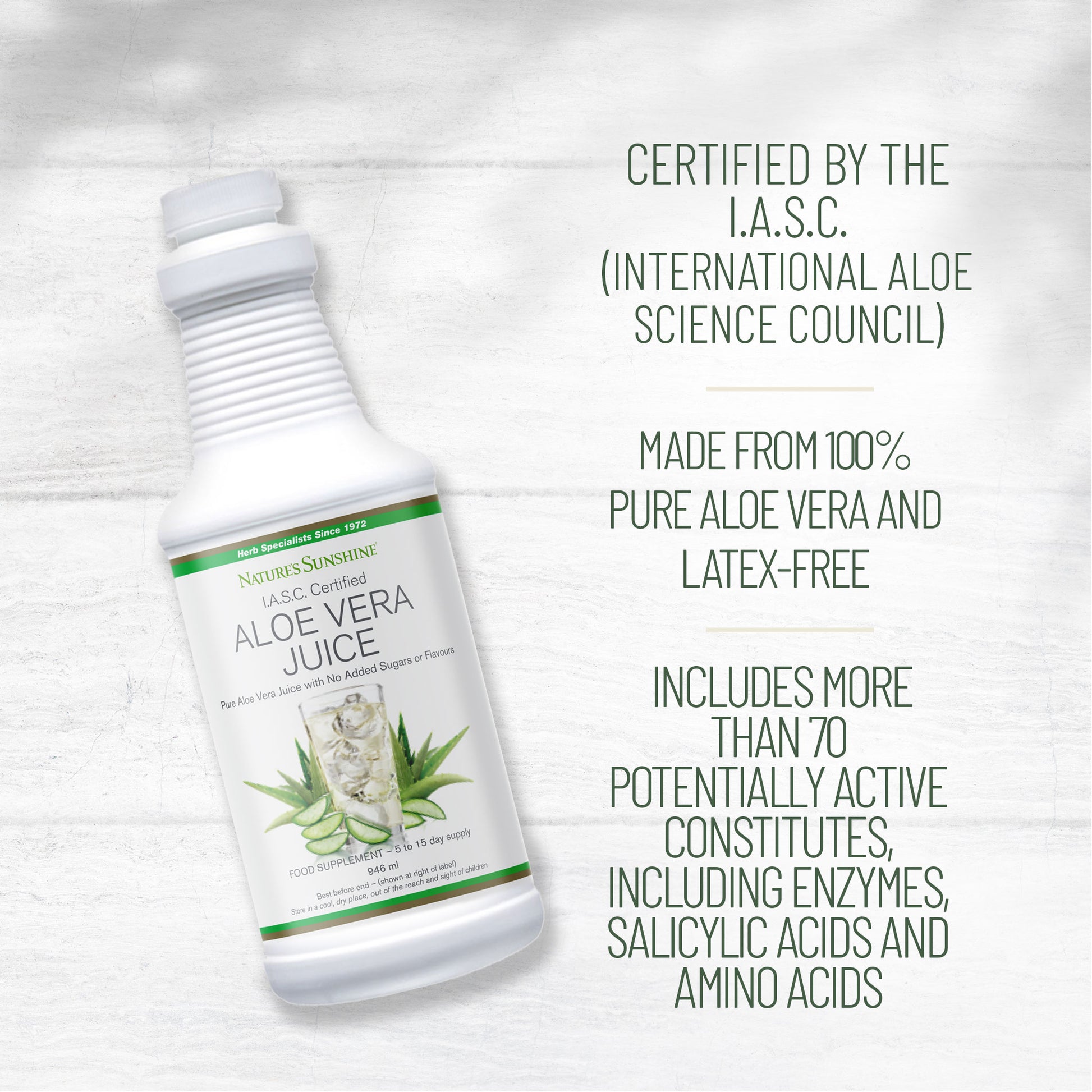 Nature’s Sunshine Aloe Vera Juice allergen information