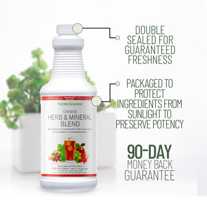 Chinese Herb & Mineral Blend  90-day money back guarantee